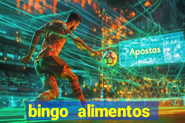 bingo alimentos para imprimir